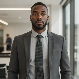 Bocara Silk Geometric Square Pattern Handmade Zipped Necktie 3.75" Mens New